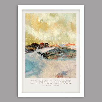 Crinkle Crags Cloud Inversion Lake District Poster Print, 4 of 5