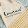 Bamboo Knitting Needles Set In Personalised Bag, thumbnail 1 of 4