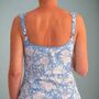 Lacey Nightie In Blue Peony, thumbnail 2 of 3