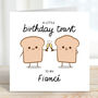A Little Birthday Toast To Fiancé Card, thumbnail 2 of 3