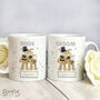 Personalised Boofle Wedding Couple Mug Set – Perfect Wedding Gift, thumbnail 1 of 4