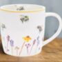 Busy Bee Floral China Mug, thumbnail 1 of 4