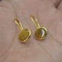 Tigers Eye Silver Drop Earrings, thumbnail 4 of 8