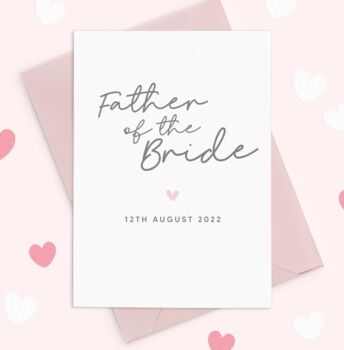 Father Of The Bride Wedding Day Card, 2 of 4