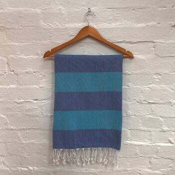 Bright Stripe Large Hammam Towel, 6 of 6
