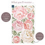 Watercolour Peonies Fabric Wall Sticker, thumbnail 4 of 5