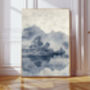 Light Blue Japanese Wall Art Set Of Two Japanese Landscape Prints, thumbnail 3 of 5
