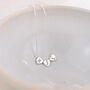 Sterling Silver Personalised Heart Bead Necklace, thumbnail 2 of 4