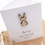 Personalised Babies First Christmas Betsy Bunny Card, thumbnail 7 of 7