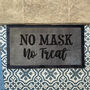 Halloween ‘No Mask, No Treat’ Internal Doormat, thumbnail 1 of 2