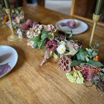 Faux And Dried Flower Garland, 4 of 6
