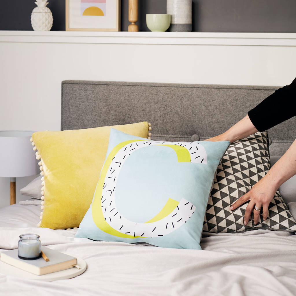 Personalised Alphabet Letter Cushion By Tillie Mint Loves