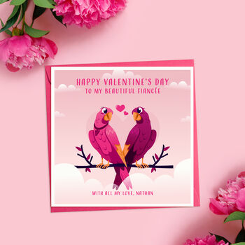 To My Wife On Valentine's Day Love Birds Card, 4 of 5