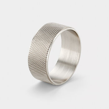 Brass Knurled Napkin Ring Holders, 8 of 11