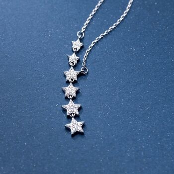 60th Birthday Sterling Silver Star Necklace, 4 of 6