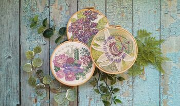 Passionflower Embroidery Pattern For Beginners, 5 of 8