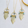 Gold Plated Tapered Statement Necklace, thumbnail 5 of 12