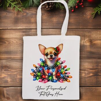 Personalised Chihuahua In Christmas Lights, 4 of 10