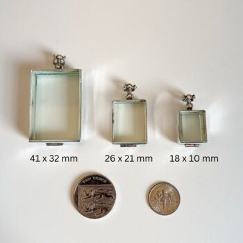 Personalised Rectangle Fillable Locket For Crystals, 2 of 11