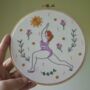 Embroidery Kit Yoga Girl, thumbnail 1 of 4