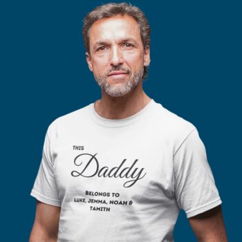 Personalised Daddy T Shirt, 2 of 2