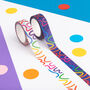 Rainbow Squiggles Pattern Decorative Washi Tape, thumbnail 3 of 3