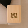 Personalised Wooden Flexible Sofa Tray Tea Time Birthday Father's Day, thumbnail 1 of 3