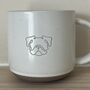 British Bulldog Engraved White Ceramic Tea/ Coffee Mug, thumbnail 4 of 5
