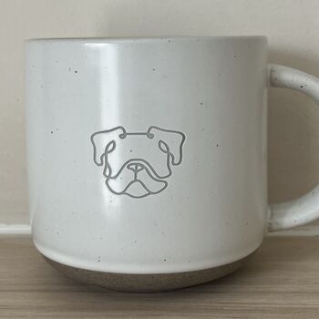 British Bulldog Engraved White Ceramic Tea/ Coffee Mug, 4 of 5