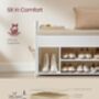 Shoe Storage Bench With Inner Compartment And Handles, thumbnail 6 of 10