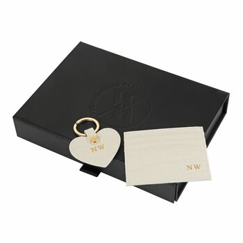 Personalised Leather Key Ring And Card Wallet Set, 2 of 10
