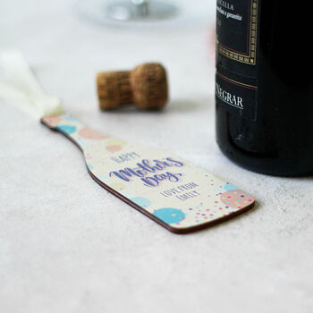 Personalised Mothers Day Bottle Gift Tag, Wood, 3 of 5