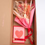 Dried Flower Bouquet And Leather Keyring Gift Set, thumbnail 6 of 12