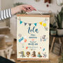 Personalised Cotton Christening Print, thumbnail 3 of 9