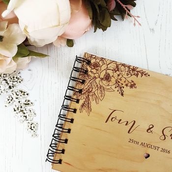 Peony Floral Wedding Guestbook, 2 of 5