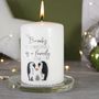 Personalised Penguin First Christmas As A Family Candle, thumbnail 5 of 8
