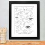 A To Z Of Dinosaurs Print, thumbnail 2 of 3