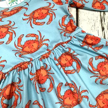 Organic Crabs Dress, Baby Dress, Girls Dress, 5 of 6