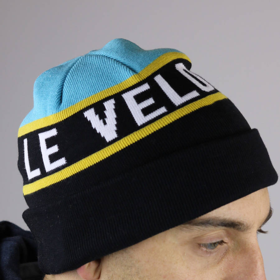 'Le Velo' Knitted Beanie, 1 of 2