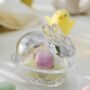 Decorative Easter Bunny Glass Trinket Box, thumbnail 1 of 3
