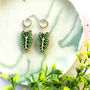 Bright Alocasia Leaf Plant Earrings, thumbnail 5 of 12
