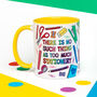 Colourful Stationery Lover Mug, thumbnail 3 of 3