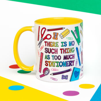 Colourful Stationery Lover Mug, 3 of 3