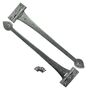 Pewter Tee Hinge 18' and 8' Heavy Thumb Latch Door Set, thumbnail 2 of 4