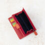 Personalised Red Soft Leather Purse Wallet, thumbnail 5 of 6