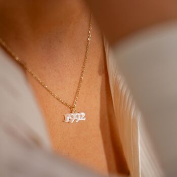 Statement Personalised Date Necklace, 4 of 12