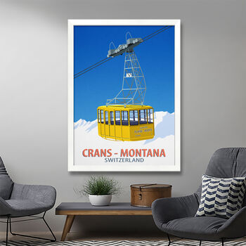 Crans Montana Ski Resort Poster, 2 of 6