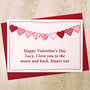 'Bunting' Personalised Valentines Card, thumbnail 3 of 4