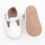 Cloud Scalloped T Bar Baby Shoes, thumbnail 1 of 3