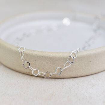 Sterling Silver Mini Star Chain Necklace, 2 of 5
